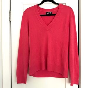 Kasper Women's Pink V-Neck Sweater